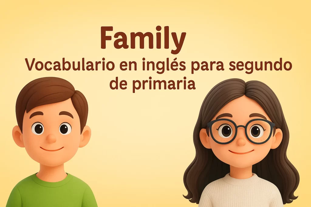 family vocabulario en ingles para segundo grado de primaria