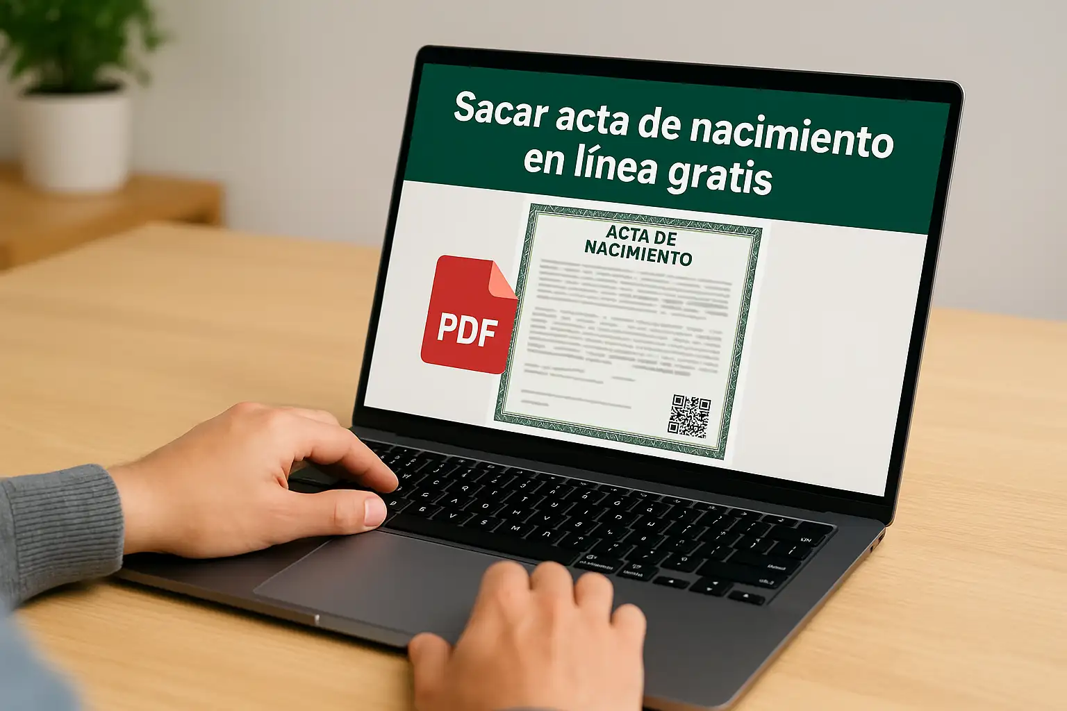 Sacar acta de nacimiento en linea gratis
